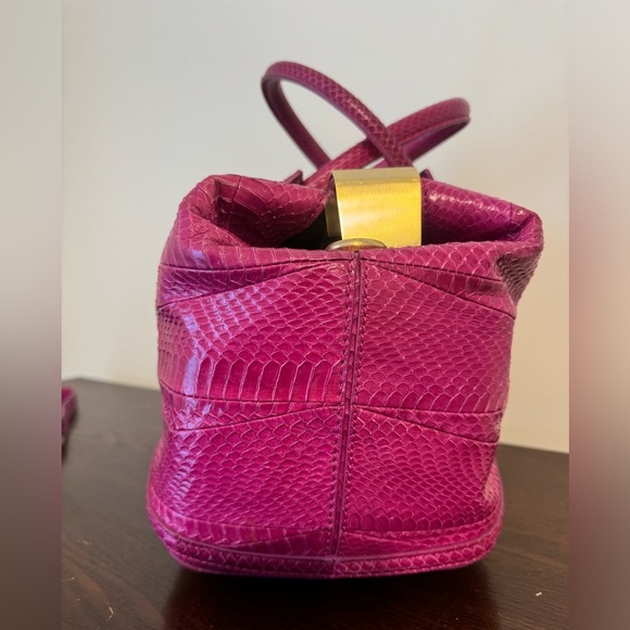 Brian Atwood Bags | Brian Atwood Genuine Snakeskin Bag Color: Magenta - Picture 8 of 15